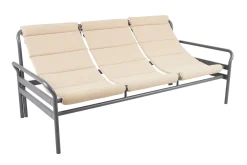 Gartenbank 3-Sitzer Sling grau-natur