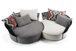 Gartenliege Isola Kombination rund 2tlg