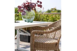 Gartensessel Kamomill mit Kissen beige