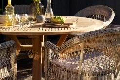 Gartensessel Kamomill mit Kissen beige