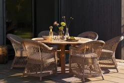 Gartensessel Kamomill mit Kissen beige