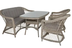 Gartensessel Kamomill mit Kissen beige