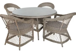 Gartensessel Kamomill mit Kissen beige