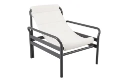 Gartensessel mit Arm Sling weiss