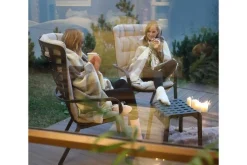 Gartensessel mit Armlehne Folio grau