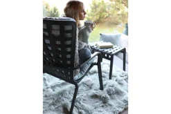 Gartensessel mit Armlehne Folio grau