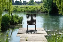 Gartensessel mit Armlehne Folio grau