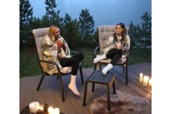 Gartensessel mit Armlehne Folio grau