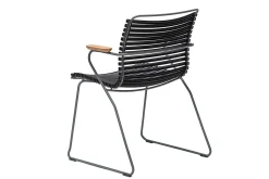 Gartenstuhl Click mit Arm schwarz