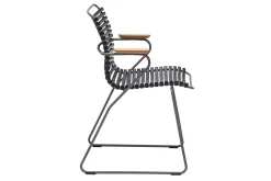 Gartenstuhl Click mit Arm schwarz