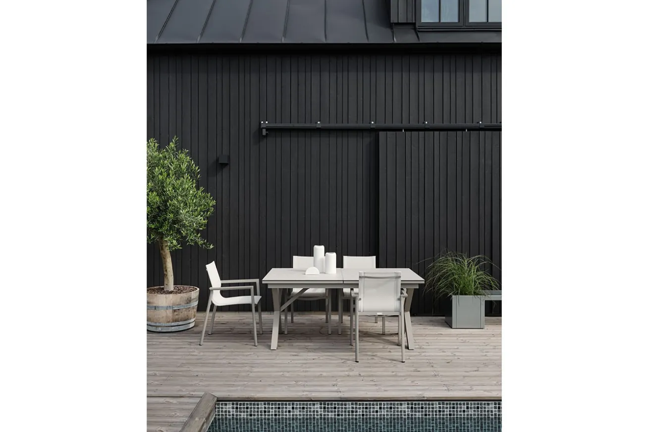 Gartenstuhl Delia khaki stapelbar