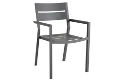 Gartenstuhl Delia stapelbar grau