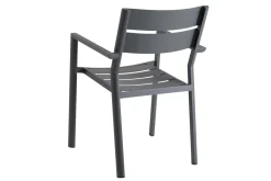 Gartenstuhl Delia stapelbar grau