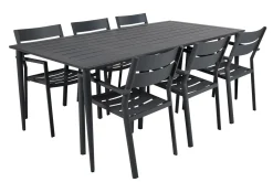 Gartenstuhl Delia stapelbar grau