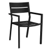 Gartenstuhl Delia stapelbar schwarz