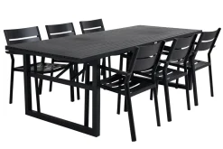 Gartenstuhl Delia stapelbar schwarz