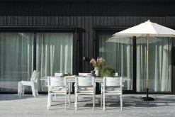 Gartenstuhl Delia stapelbar weiss