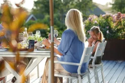 Gartenstuhl Delia stapelbar weiss