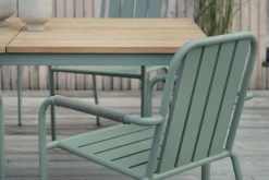 Gartenstuhl Innes grün stapelbar