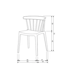 Gartenstuhl Kunststoff beige