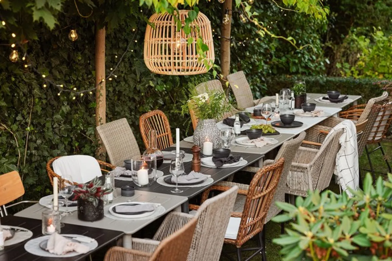 Gartenstuhl mit Auflage Midway beige