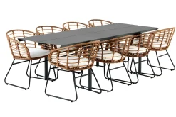 Gartentisch B45 Aluminium grau B 250cm