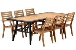 Gartentisch Chios schwarz-natur 240cm