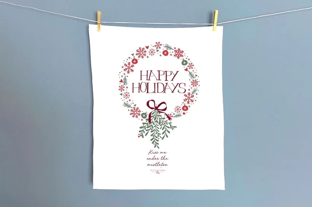 Geschirrtuch Holiday Mistletoe