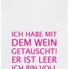 Geschirrtuch Ich habe mit ...