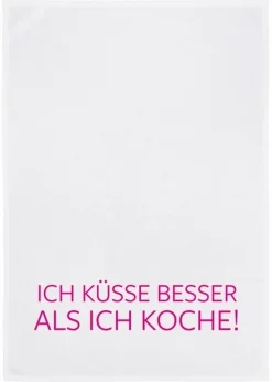 Geschirrtuch Ich küsse besser als ich koche