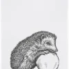 Geschirrtuch Igel mit Apfel