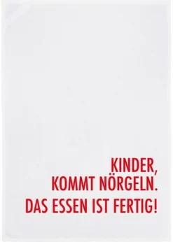 Geschirrtuch Kinder kommt