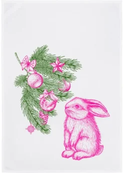 Geschirrtuch Weihnachtshase