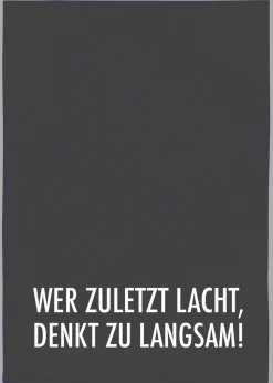 Geschirrtuch Wer zuletzt lacht...