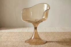 Glow Schalenstuhl beige transparent