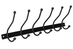 Hakenleiste Vintage Metall schwarz