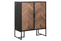 Highboard Criss Cross Massivholz B 75 cm
