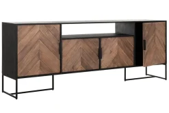 Highboard Criss Cross Massivholz B 200 cm