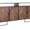 Highboard Criss Cross Massivholz B 200 cm