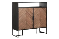 Highboard Criss Cross Massivholz B 100 cm