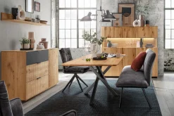 Highboard Lucy No 3 Wildeiche natur B 165 cm