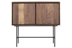 Highboard Metropole Teak Metall H 100 cm