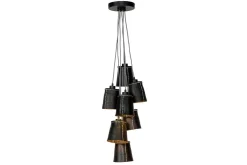 Hängelampe Amazon 7er Gummi schwarz H 16