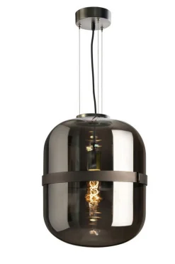 Hängelampe Baloni Glas smoke Ø34 cm
