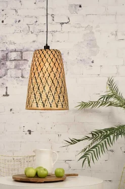 Hängelampe Kalimantan Bambusgeflecht H 48