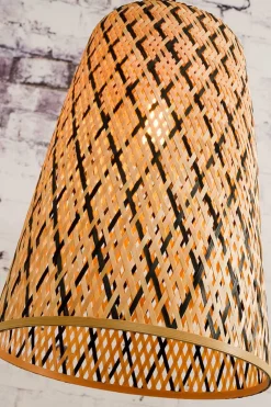 Hängelampe Kalimantan Bambusgeflecht H 48