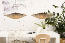 Hängelampe Kalimantan Bambusgeflecht D 87