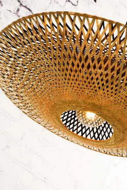 Hängelampe Kalimantan Bambusgeflecht D 87