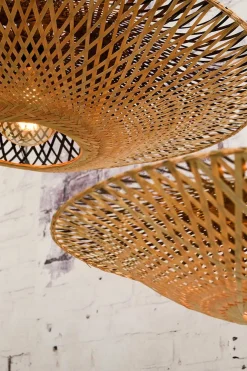 Hängelampe Kalimantan Bambusgeflecht D 87