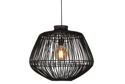 Hängelampe Madagascar Bambus schwarz